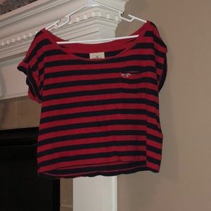 Stripped Hollister Crop-Top